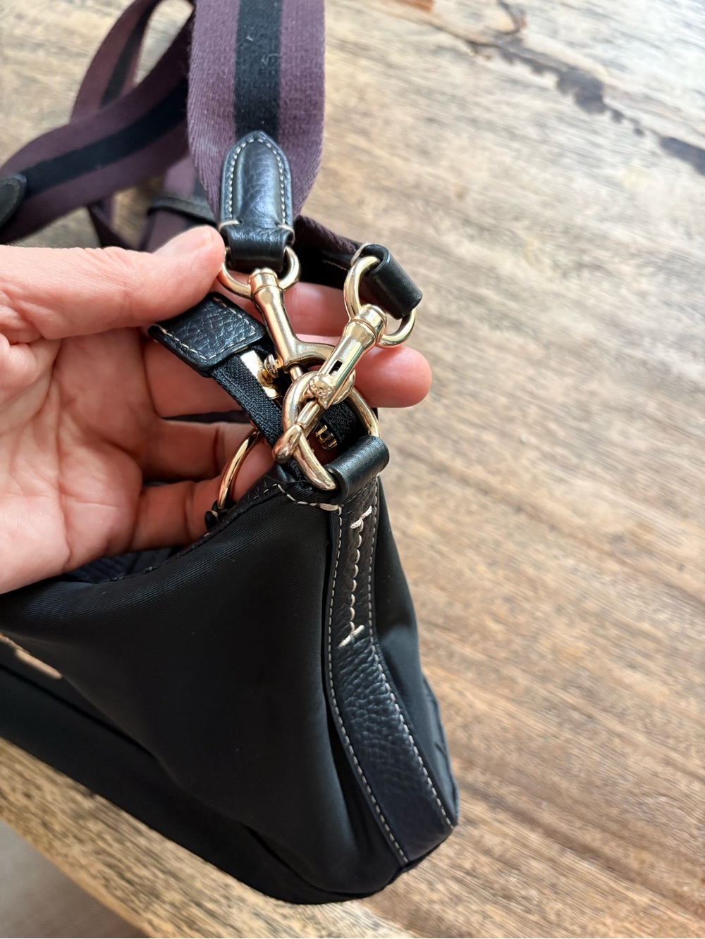 Coach 2025 Ellis black Nylon cross body Bag with Gold Hardware - Picture 10 of 16
